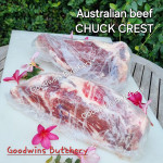 Beef CHUCK CREST Australia brand AMH frozen whole cuts +/- 2 kg/pc (price/kg)